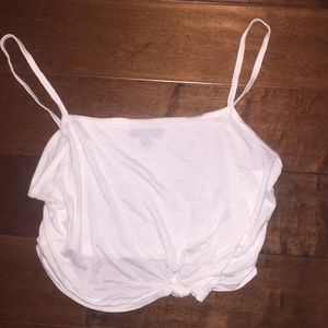 white cropped top from top shop